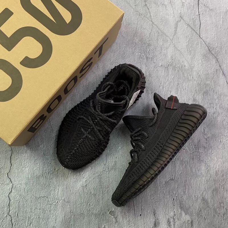 ADIDAS 아디다스 이지부스트 YEEZY 350 V2 Static Refective 트리플 블랙 PK