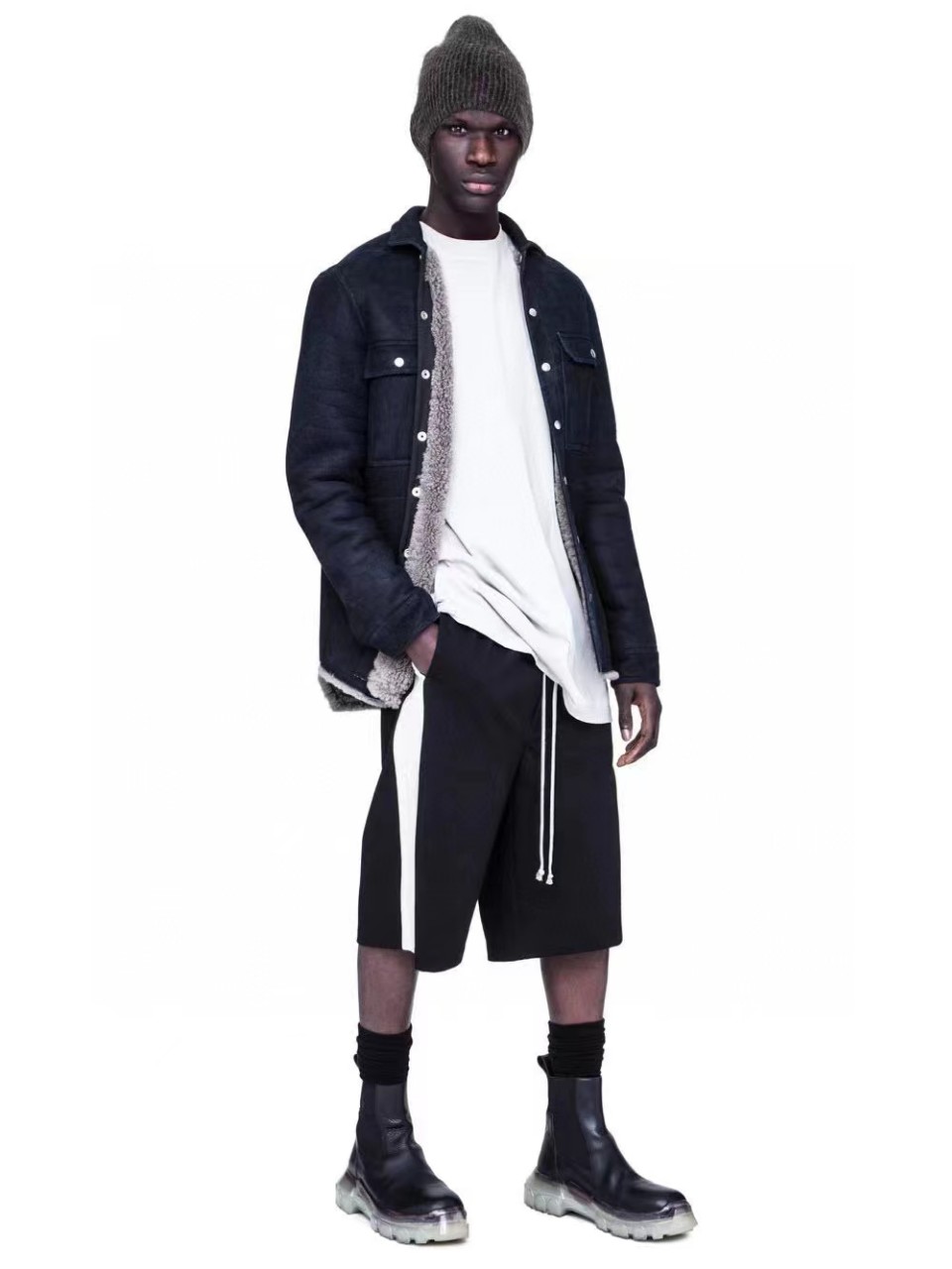 21FW 릭오웬스 염소가죽 무스탕 고급형 1125