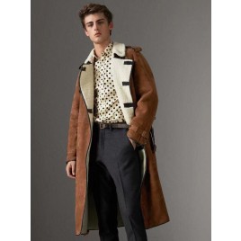 21FW 버버리 양가죽 무스탕 코트 1206