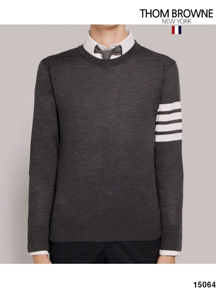 톰브라운 사선 시그니처 니트