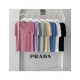 프라다 로고 아이스 브이넥 티셔츠 (7color)