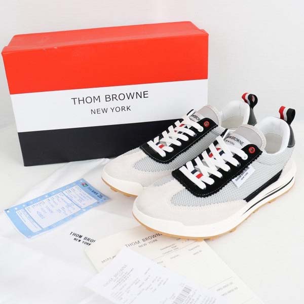 톰브라운 파인 키드 스웨이드 테크 러닝 슈즈