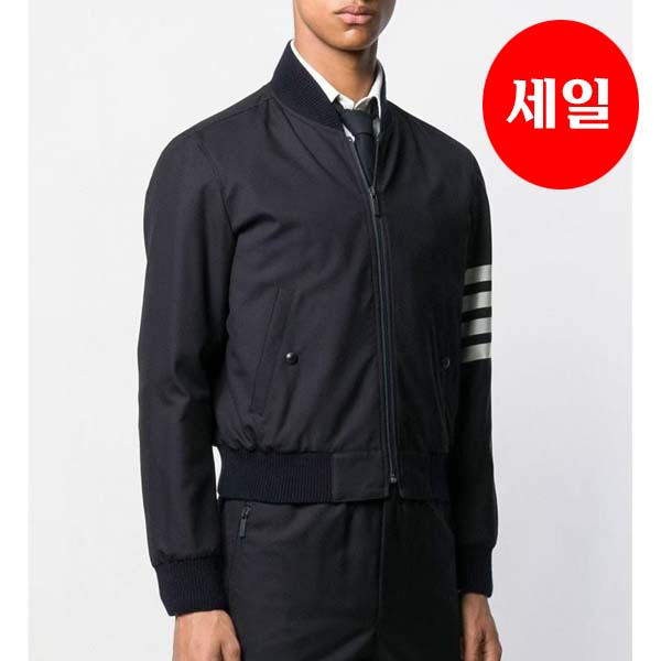 톰브라운 4바 스트라이프 블루종 자켓 2종