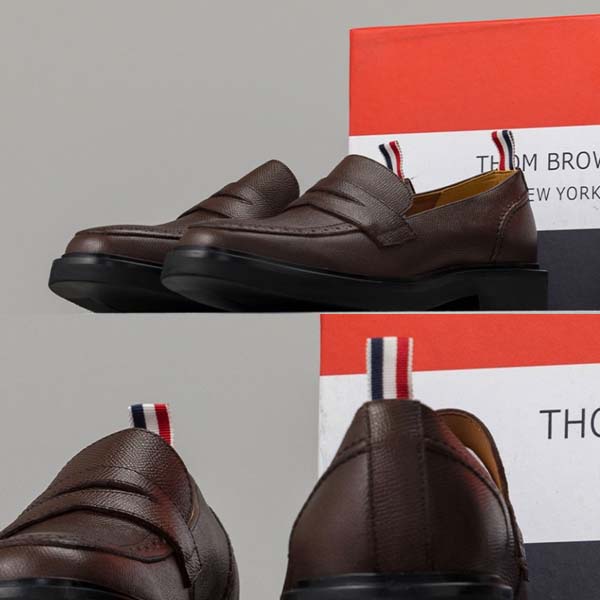 톰브라운 페블그레인 클래식 윙팁 슈즈