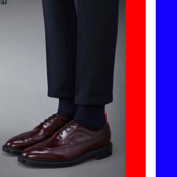 톰브라운 롱윙 블로그 레더 로퍼 2종