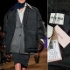 24년 미우미우 로고 레더 카라 다운 패딩