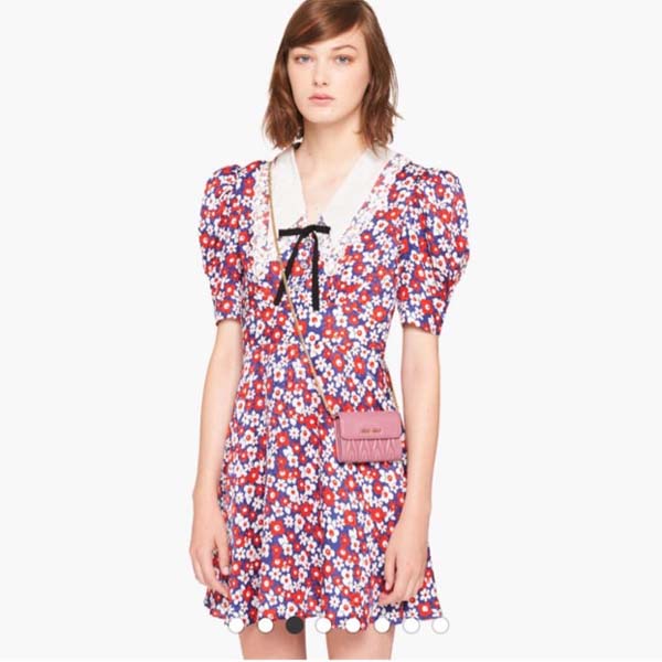 미우미우 로고 나파 레더 체인 카드지갑 2종