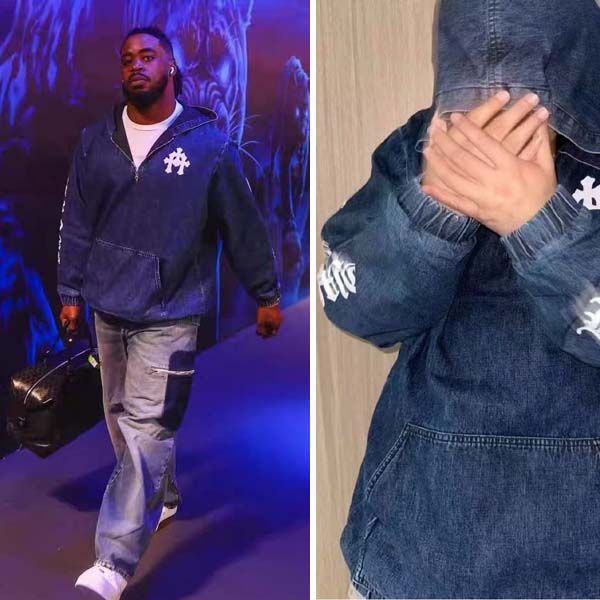 25년 크롬하츠 로고 후드 데님  0129