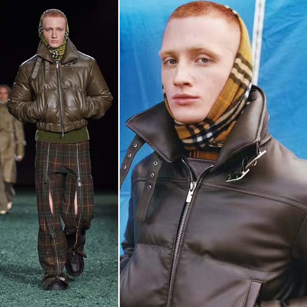 25년 버버리 레더 다운패딩 0130