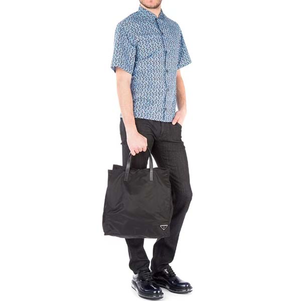 프라다 삼각로고 크로스 스트랩 탈부착 쇼퍼백 토트백