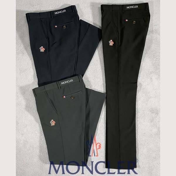 몽클레어 로고 그레노블 클래식 와팬 사이드 밴딩 슬랙스 빅사이즈 3종