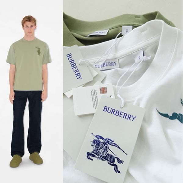 버버리 로고 크레스트 나이트 라운드 반팔티셔츠 2종