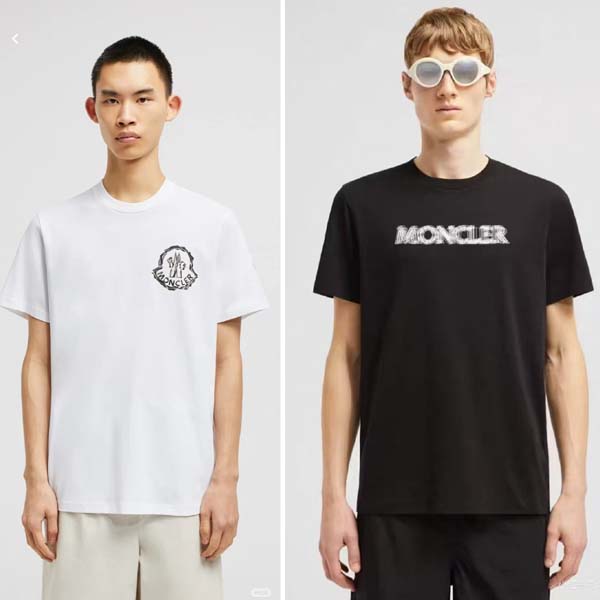 25년 몽클레어 로고 라운드 반팔 티셔츠 4종 0511
