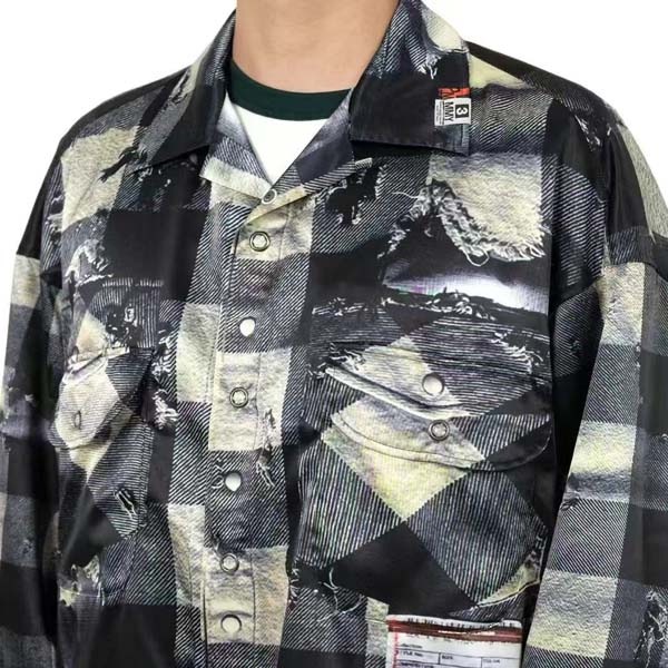 25년 미하라야스히로 x T.A.T.A 협업 오버핏 스트라이프 재킷 0525