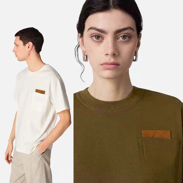25년 보테가베네타 가죽 포켓 라운드 반팔티셔츠 3종 0618