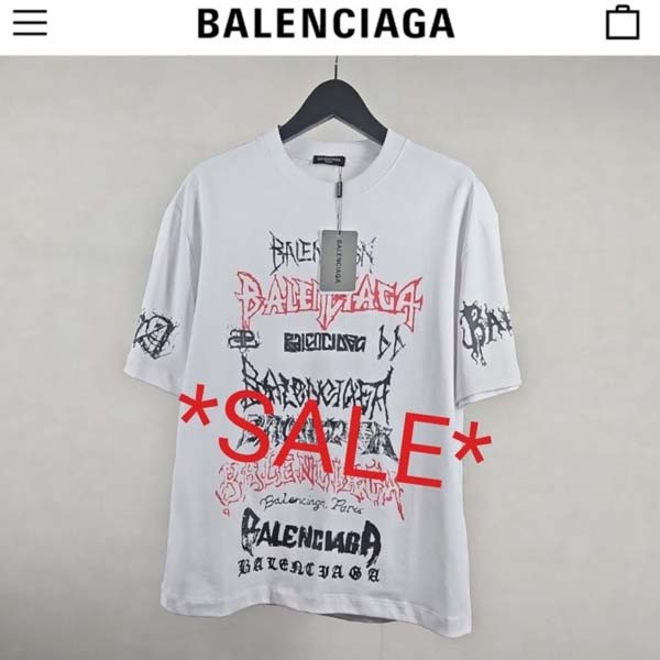 발렌시아가 로고라운드 반팔 티셔츠 2종