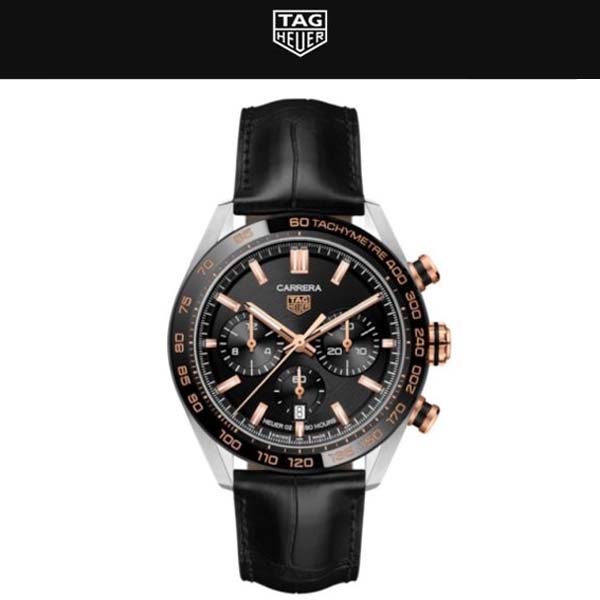 테그호이어 까레라 블랙다이얼 콤비