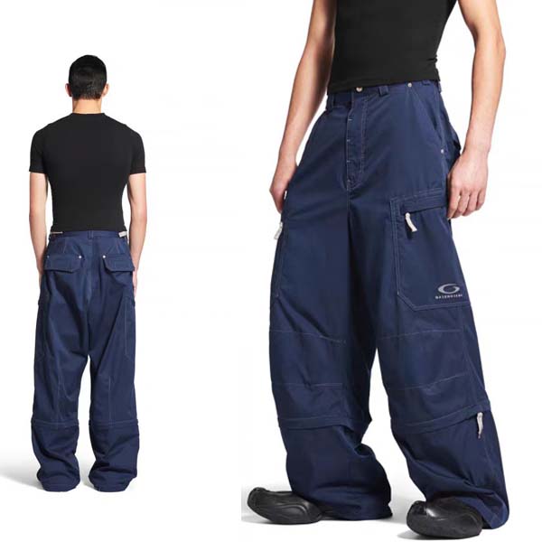 25년 발렌시아가 유틸리티 팬츠 네이비 0707