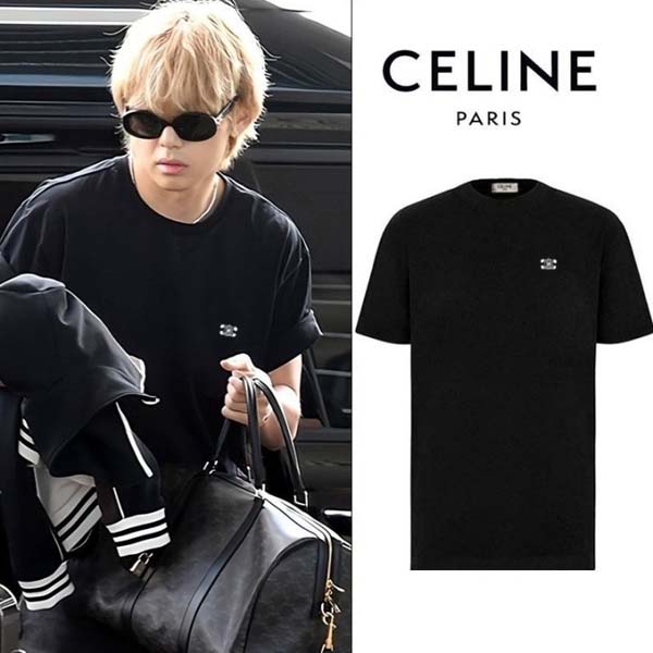 셀린느 트리오페 로고자수 반팔티셔츠 2종