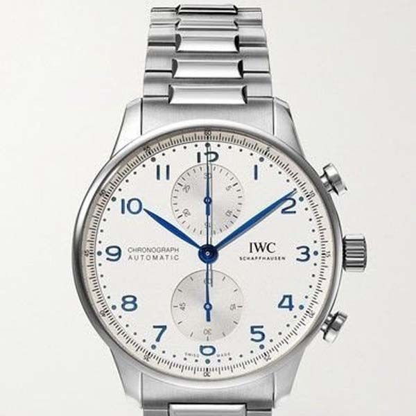 IWC 샤프하우젠 포르투기저 화이트다이얼 스틸줄