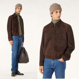 25년 로로피아나 수입 레더 재킷 0813
