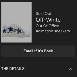 25년 오프화이트 3.0 Out of Office Animation 스니커즈 2종 0817