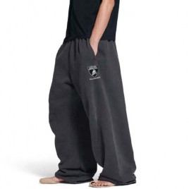 25년 발렌시아가 x 람보르기니 자수로고 블랙 팬츠 0819