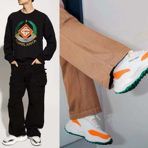 25년 카사블랑카 로고 Atlantis 레더 스니커즈 7종