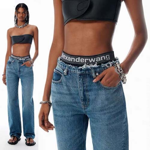 25 알렉산더왕 인디고 Pre Styled Ez 데님팬츠