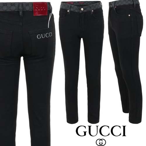 레터링 로* 자가드 블랙 슬림 일자진