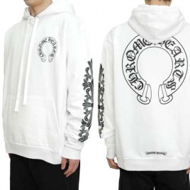 크롬하츠 로고 플로럴 홀스슈 후드 맨투맨 2종