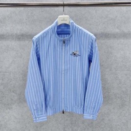 2025 디올 은방울꽃자수 스트라이프 지퍼 셔츠 재킷