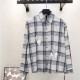 크롬하츠 스트라이프 체크 긴팔 셔츠 0930