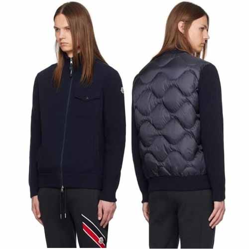 25년 몽클레어 로고 울 집업 구스다운 재킷