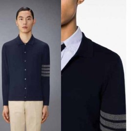 톰브라운 캐시미어 저지 스티치 사선 셔츠