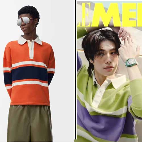 25년 로에베 로고 롱슬리브 폴로 셔츠 2종