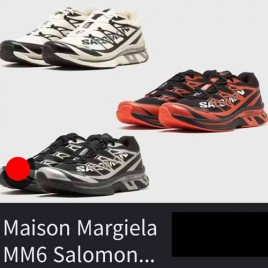 25년 마르지엘라 MM6 x 살로몬 XT-6 로고 프린트  스니커즈 3종 1030