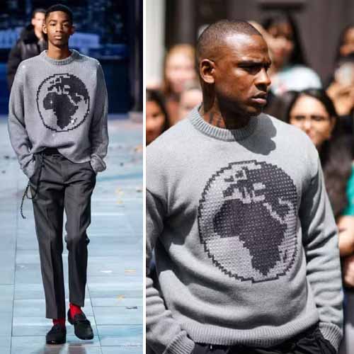 루이비통 공예 양모 스웨터 1102