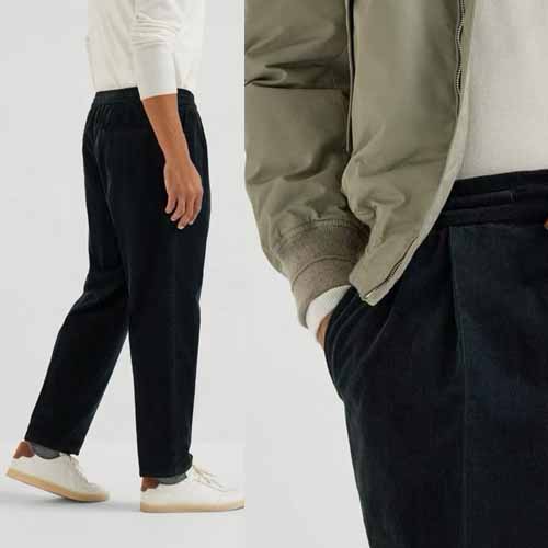 25년 브루넬로 쿠치넬리 코듀로이 블랙 팬츠