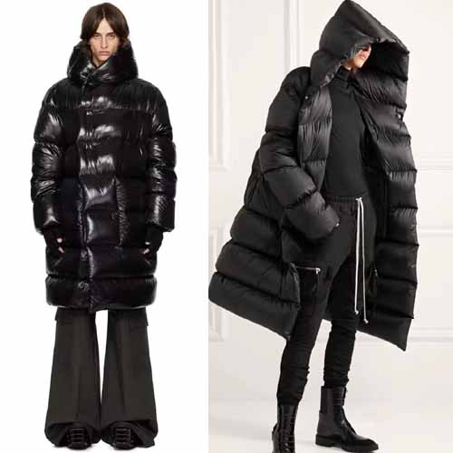 릭오웬스 포터빌 후드 라이너 다운 코트 4종 1116