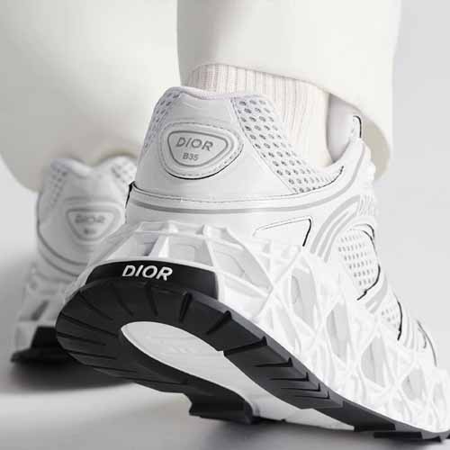 디올 B35 NXXT 레더 화이트 스니커즈