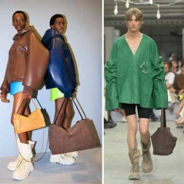 25년 JW앤더슨 런어웨이 레더 가죽 컴뱃 부츠 3종 1120