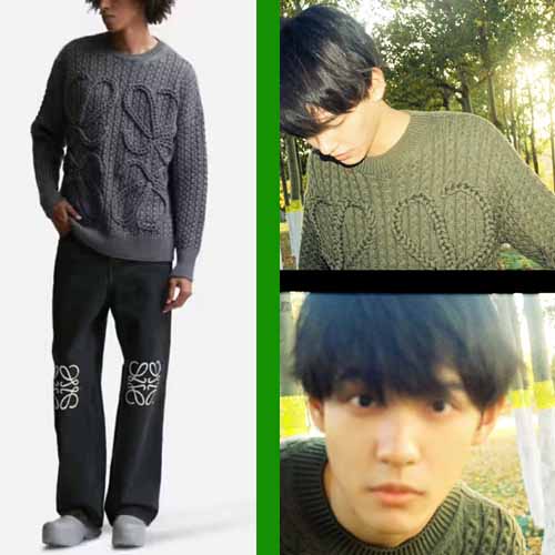 25년 로에베 애너그램 모티프 울 스웨터 2종 1127