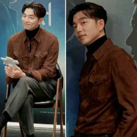 25년 폴로랄프로렌 컬렉션 Langarmeliges Wildlederhemd 레더 재킷 1130