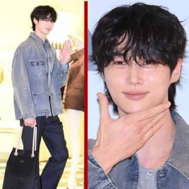 25FW 프라다 디스트레스트 코튼 캔버스 데님 블루종 재킷 1215