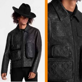 루이비통 모노그램 엠버서드 유틸리티 레더 재킷 1217