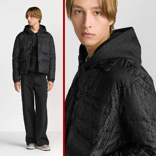 25FW 디올 오블리크 다운 블랙점퍼 1218