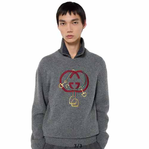 25FW 구찌 Embroidery Knit 울 스웨터 0102