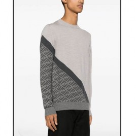 펜디 FF Pattern intarsis 울 니트