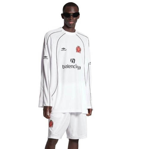 발렌시아가 사커 시리즈 도쿄 화이트 롱슬리브